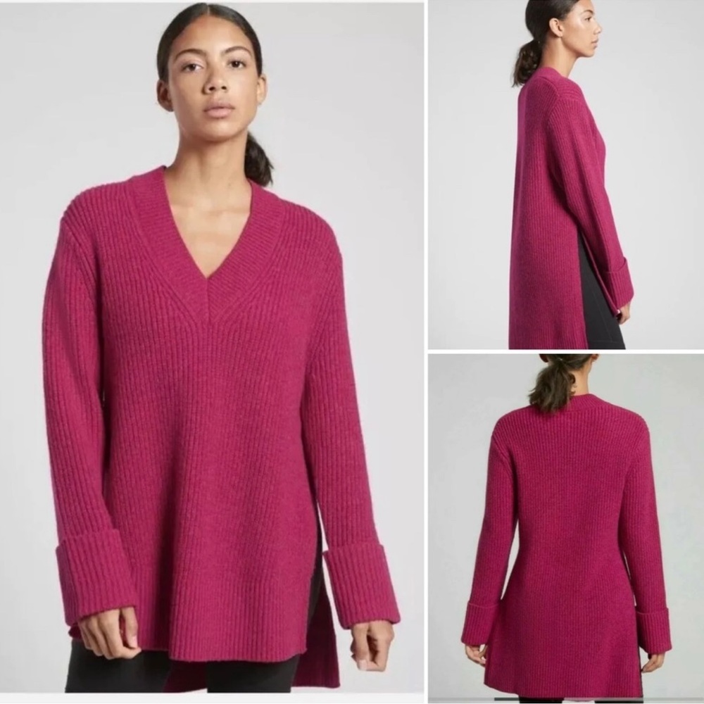 Athleta Shasta V Neck Sweater